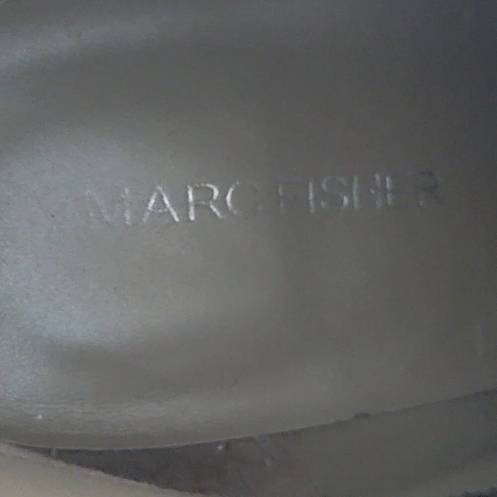 Marc Fisher Suede Marela Ankle Boots Womens 9 Tan Almond Toe Pull On - Picture 8 of 9